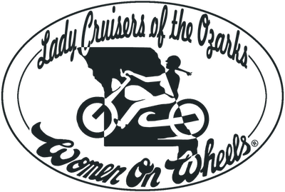 Lady Cruisers of the Ozarks, Women On Wheels patch logo