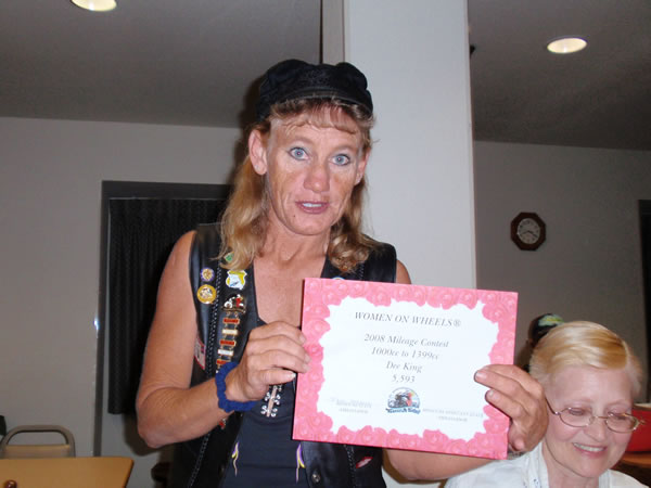 Dee Mileage Certificate
